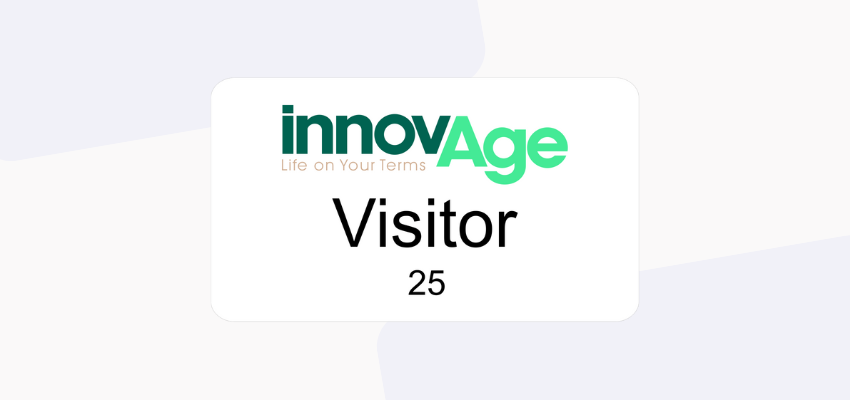 white visitor name badge