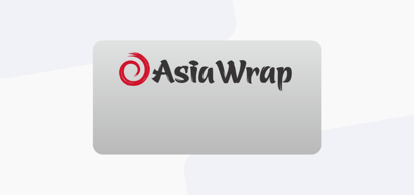 a silver reusable name tag with full color company logo