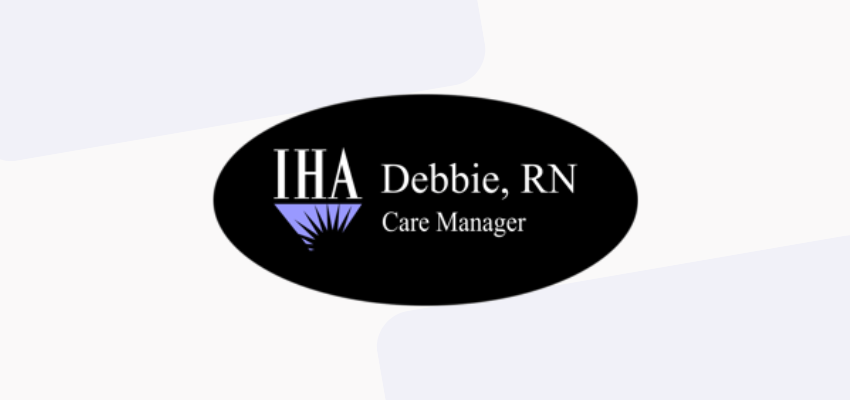 black oval shaped employee name tag