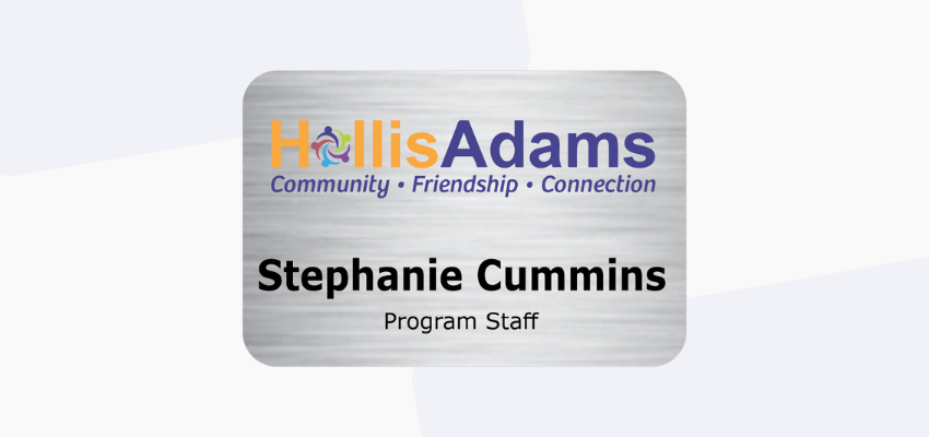 metal magnetic name tag