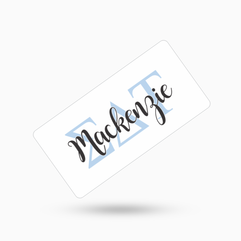 Sigma Delta Tau name tag