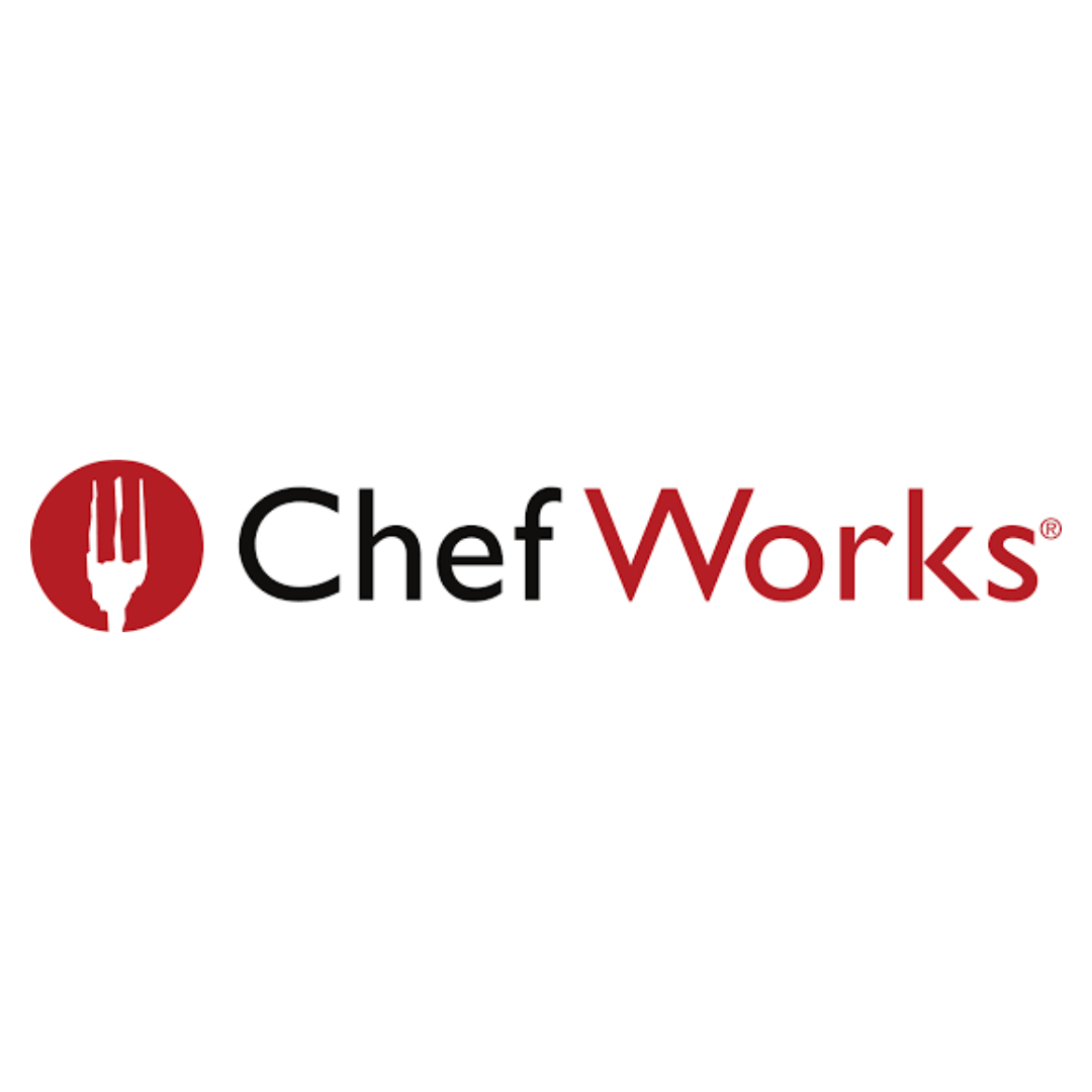 ChefWorks logo with red fork icon and black-red wordmark on a white background