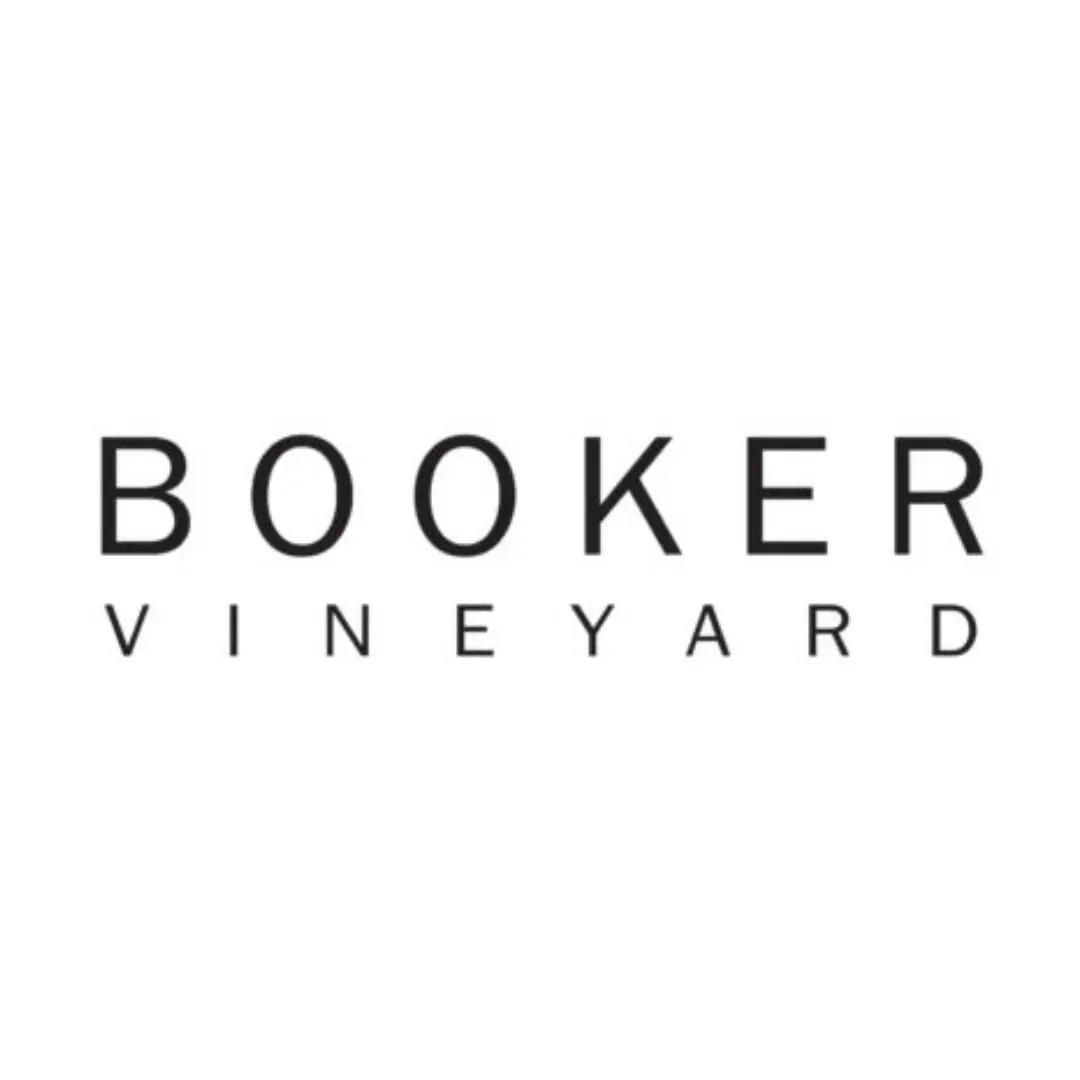 Booker Vineyard logo in black text on a white background