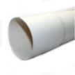 A close up of a roll of white paper on a white background.