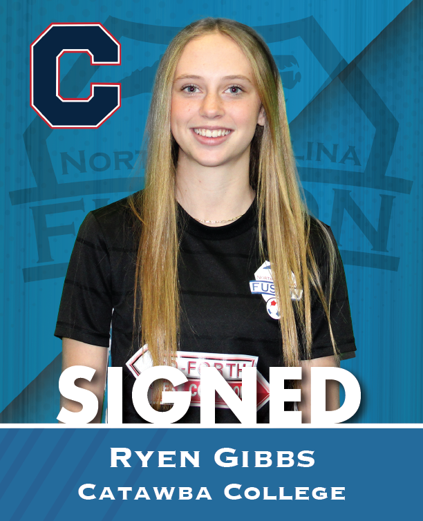 Signed poster of Ryen Gibbs in a black shirt, smiling against a blue Carytoba College backdrop