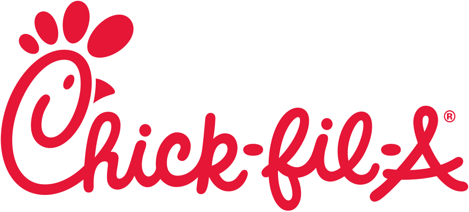 Chick-fil-A red logo with stylized chicken head and script lettering