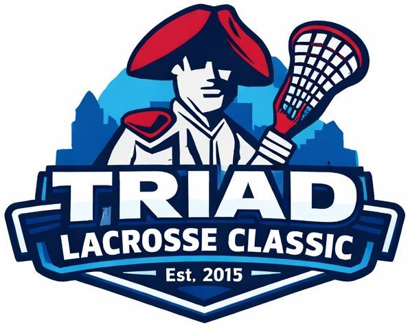 Triad Lacrosse Classic logo with a lacrosse player, stick, and “Est. 2015” text