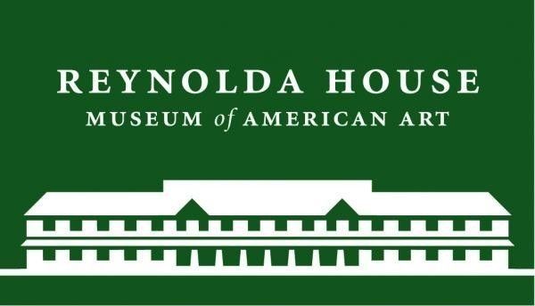 Reynolda House Museum of American Art logo with green background and white building silhouette