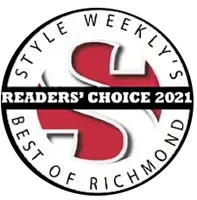 Style Weekly’s 2021 Readers’ Choice Best of Richmond badge with a red “S” logo