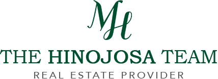 The Hinojosa Team real estate provider logo in green and gray
