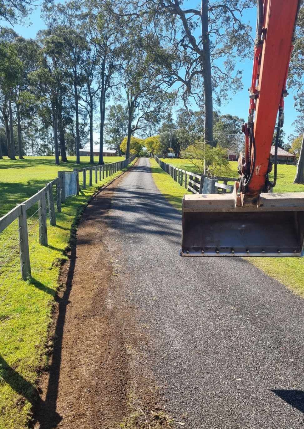 Double White Lines On A Dark Asphalt Road — Hunter Valley Bitumen In Maitland, NSW