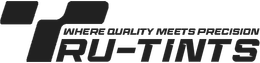 RU-TINTS logo with slogan “Where purity meets precision” in black and gray lettering