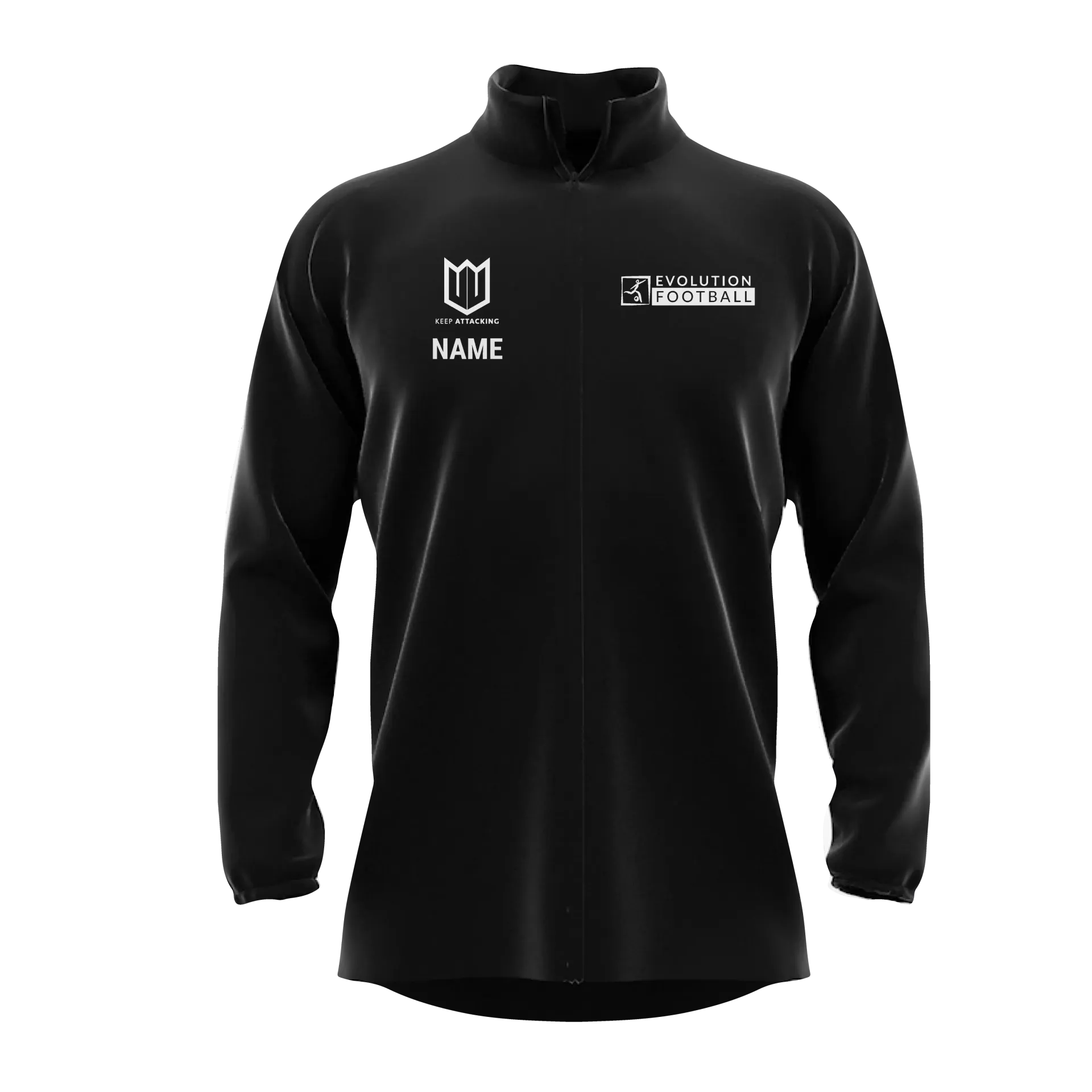Personalised Evolution Football x Keep Attacking Showerproof Jacket  [PRE-ORDER]