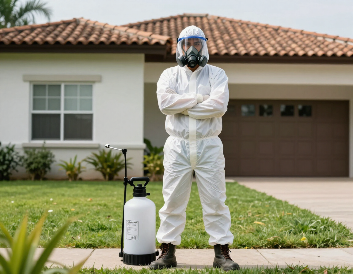 Servicio profesional de fumigación residencial