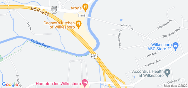 Map of business location