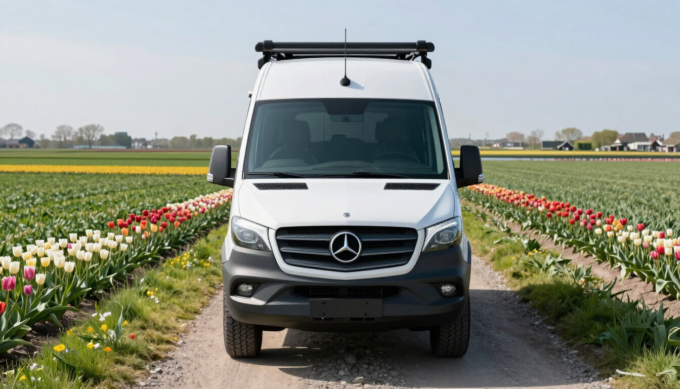 Mercedes-Benz Sprinter klaar voor vertrek