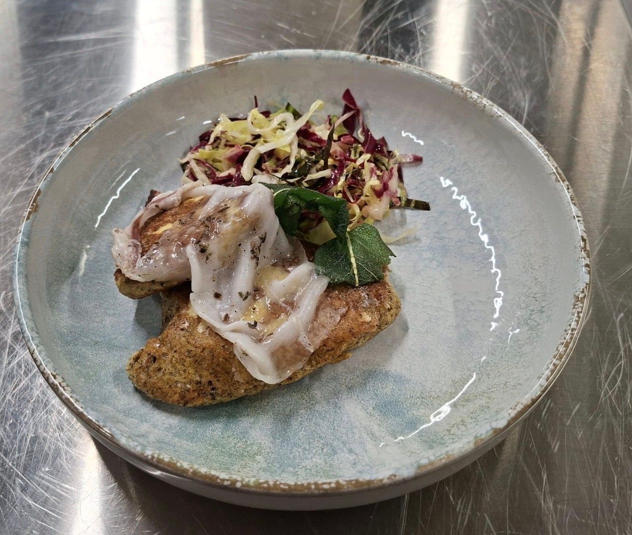 Un piatto della cucina dell’Hotel Ambassador