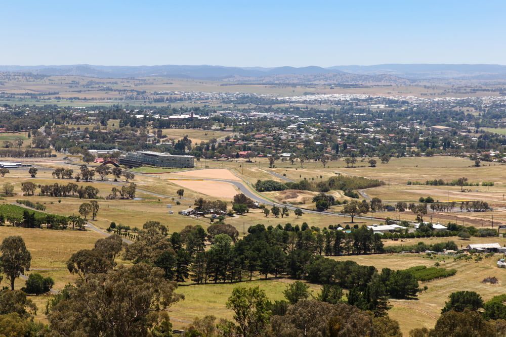 Scenic City and Farms View from the Hill — Bustin' Free Earthworks in Bathurst, NSW