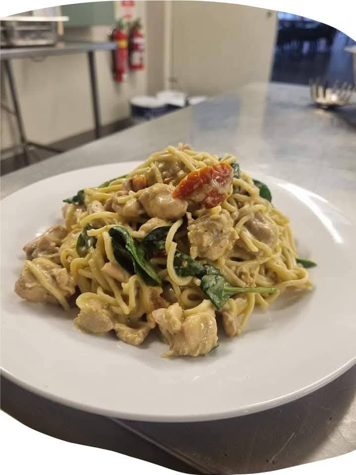 Cooked Pasta in a Kitchen — Tre's Carvery in Mount Sheridan, QLD