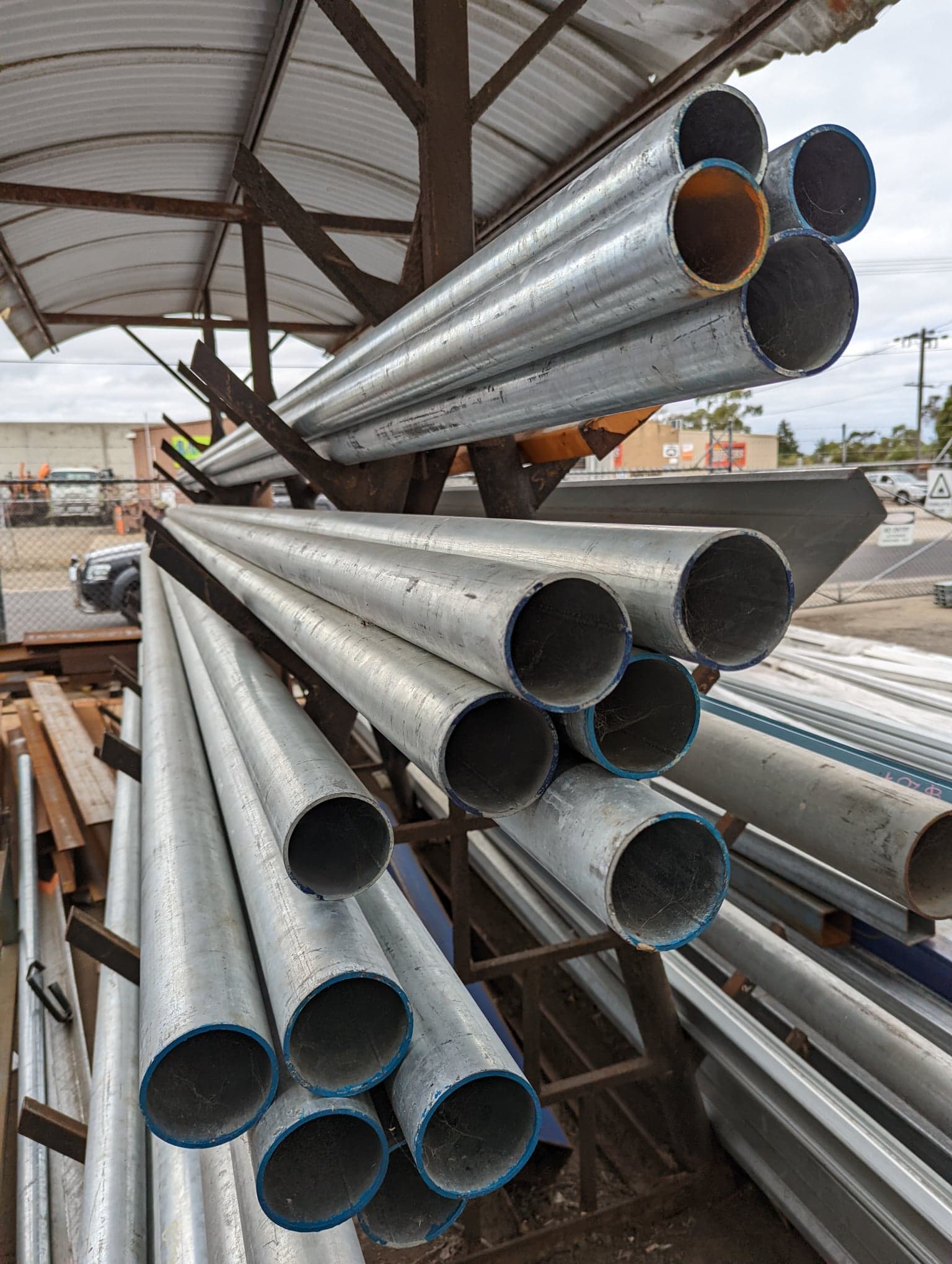 Uncut Stanchions Bar — Moolap, VIC — Betta Steel