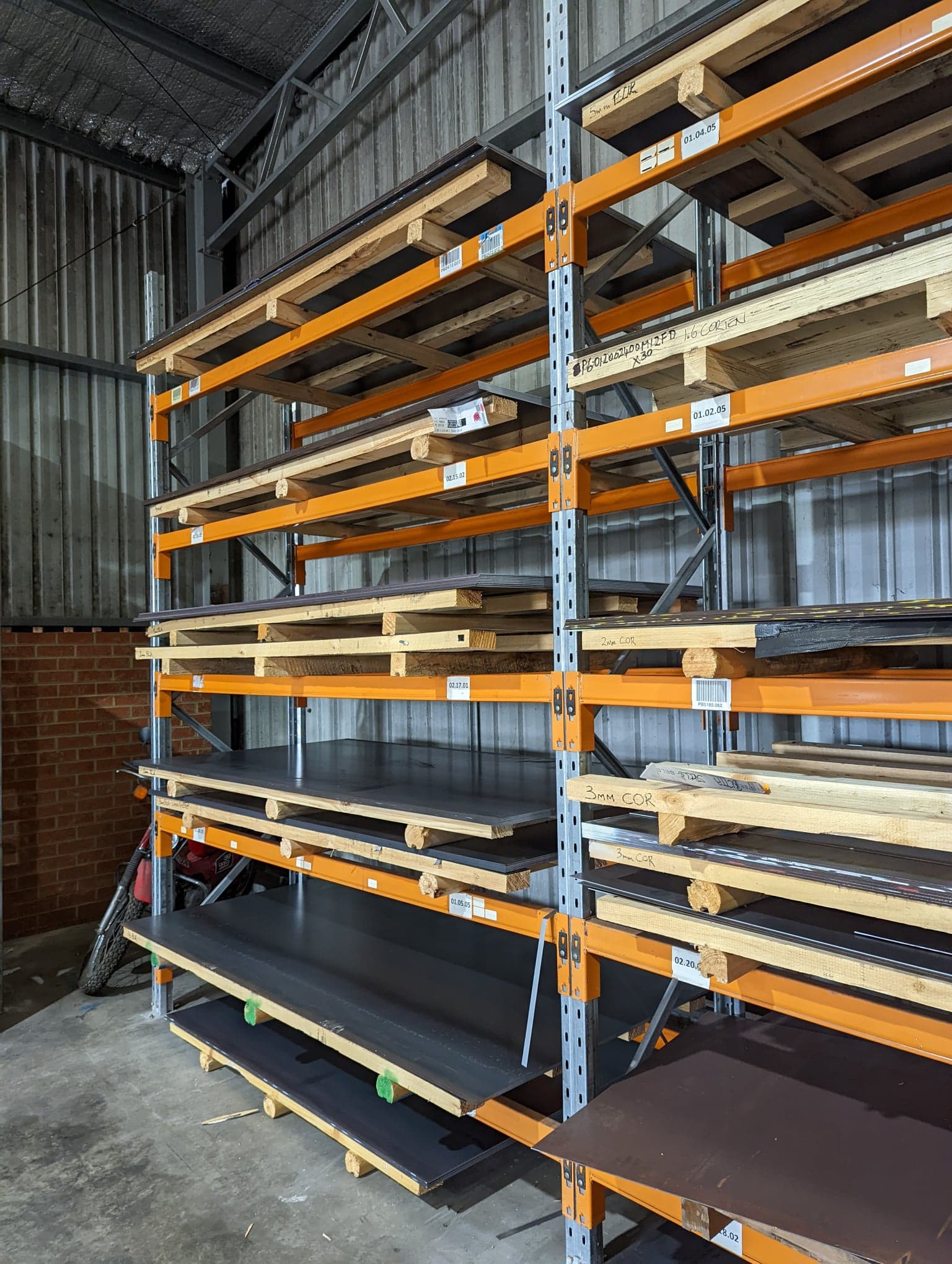Metal Sheet Rack — Moolap, VIC — Betta Steel