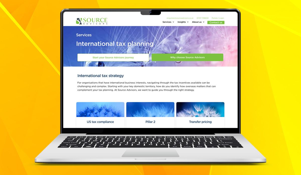 Source Advisors website