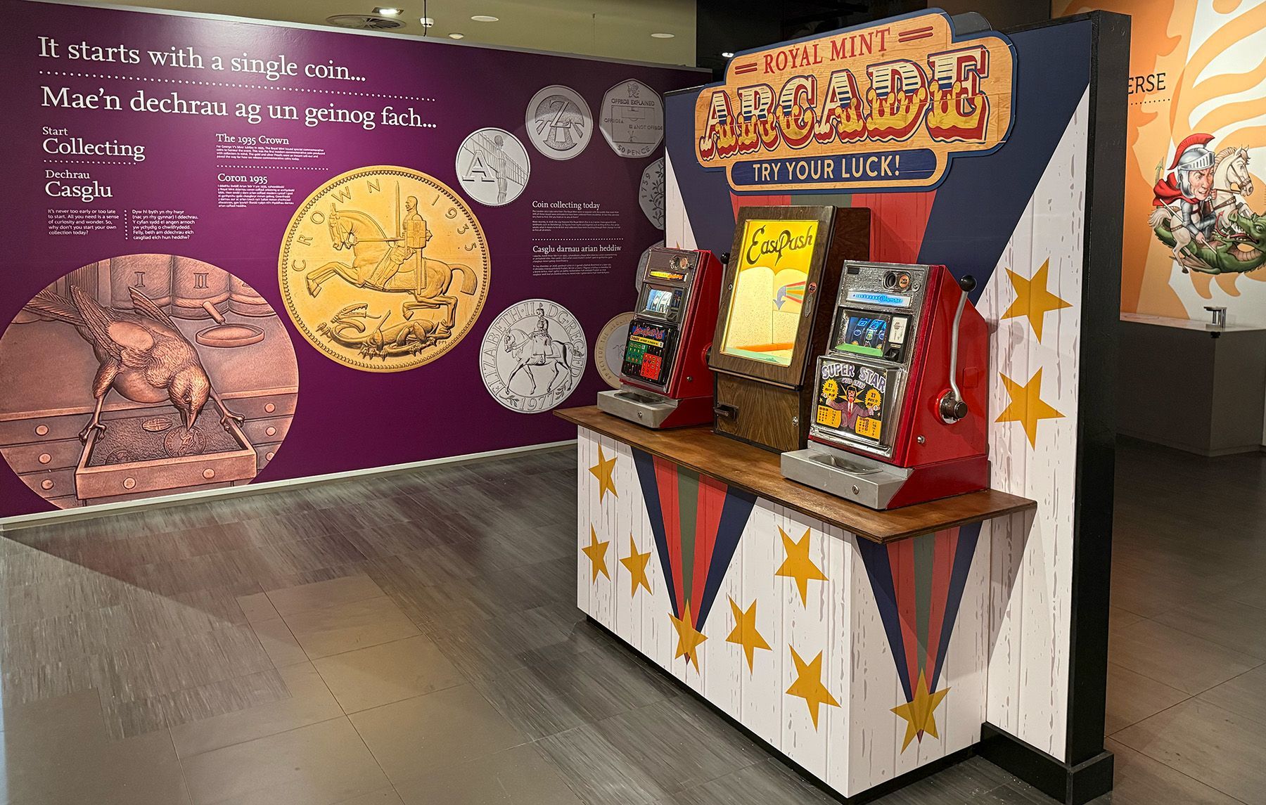 Coin arcade with penny games
