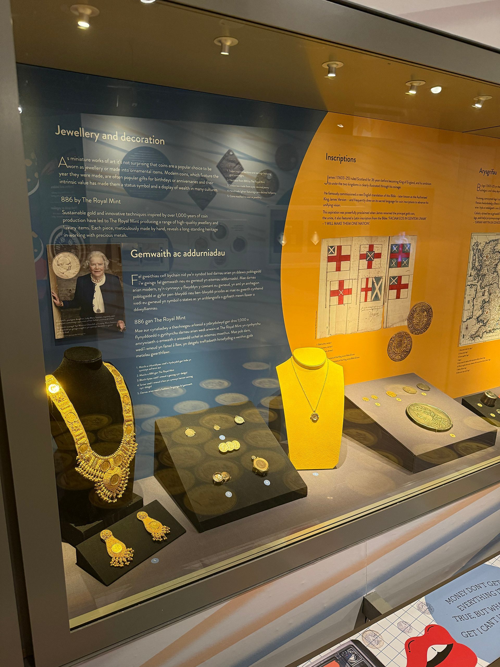 Secret Life of Coins Jewellery display
