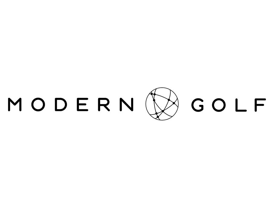 Logo for Modern Golf, a golf retailer. Features the words