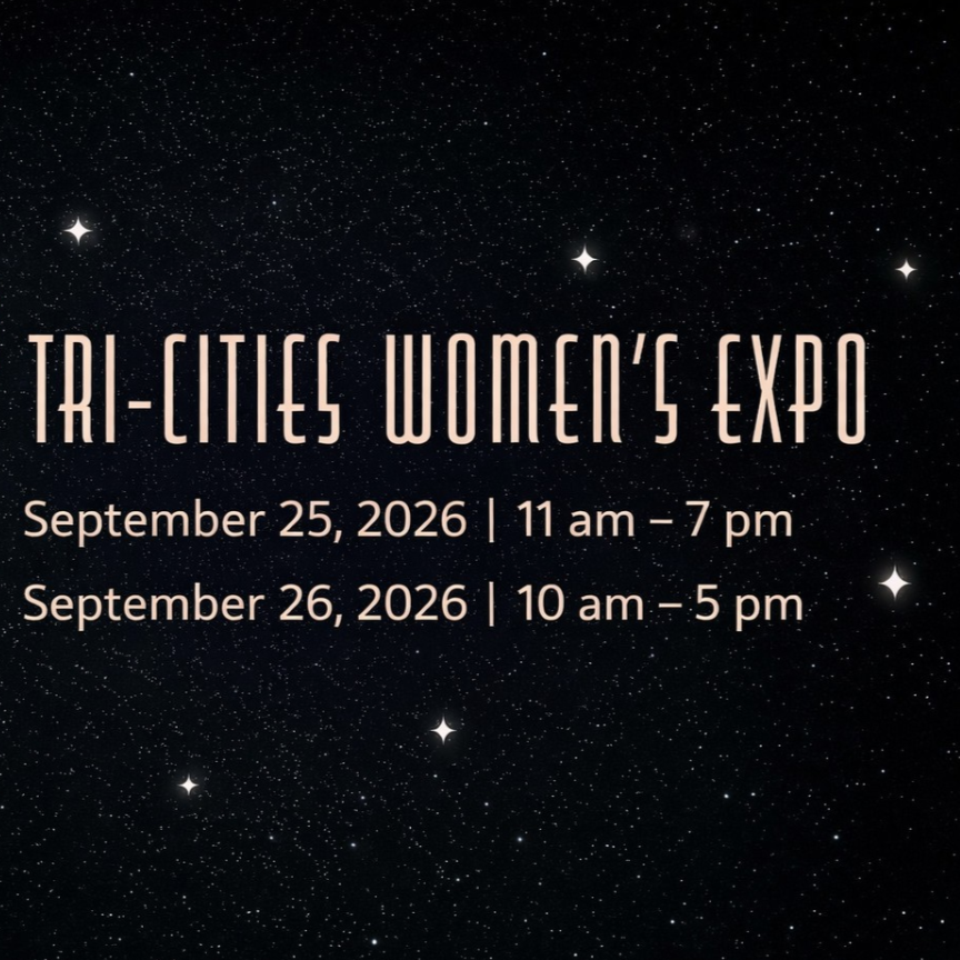 Tri- Cities Women's Expo with silhouette of woman