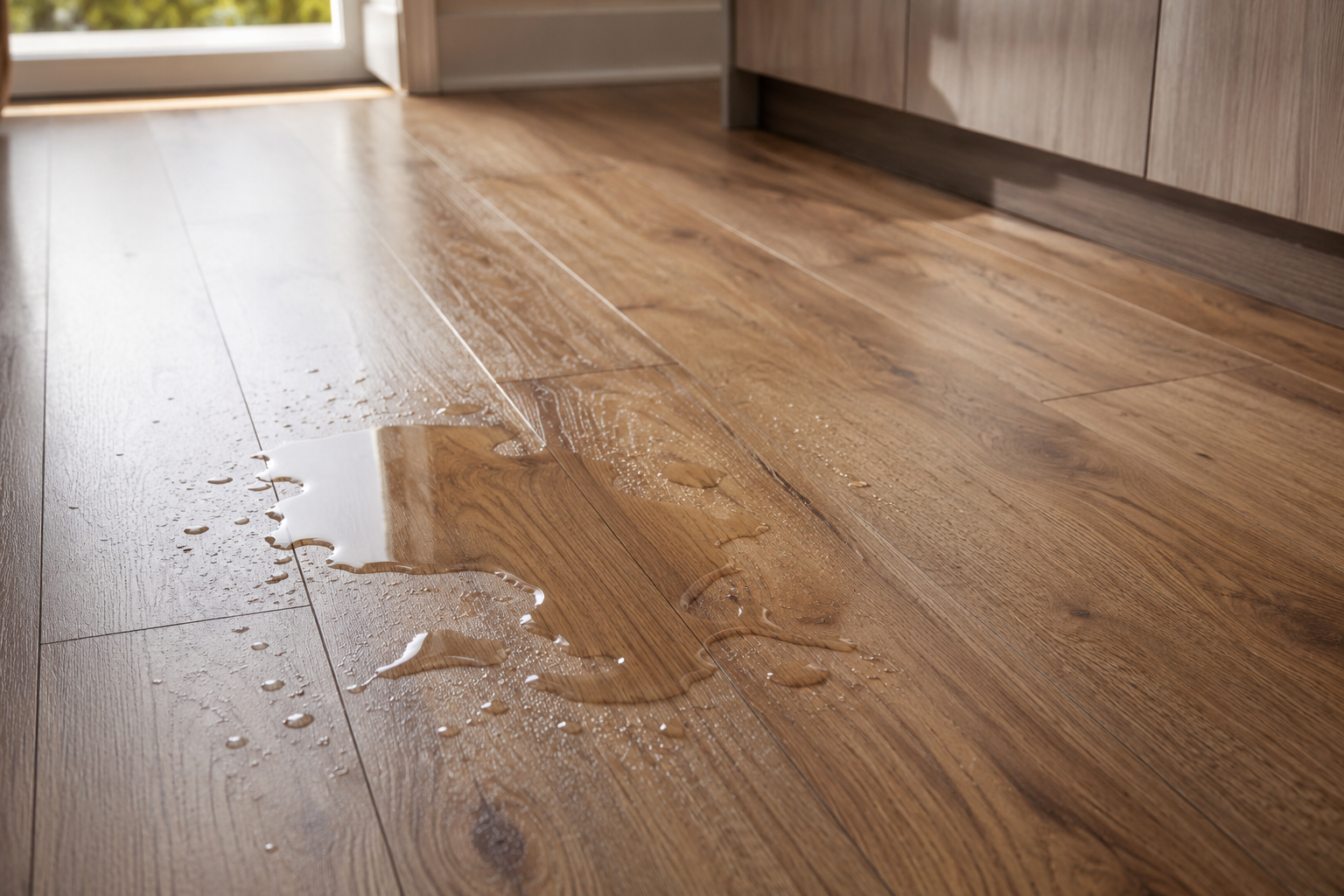 Light-colored wooden surface with a natural grain texture