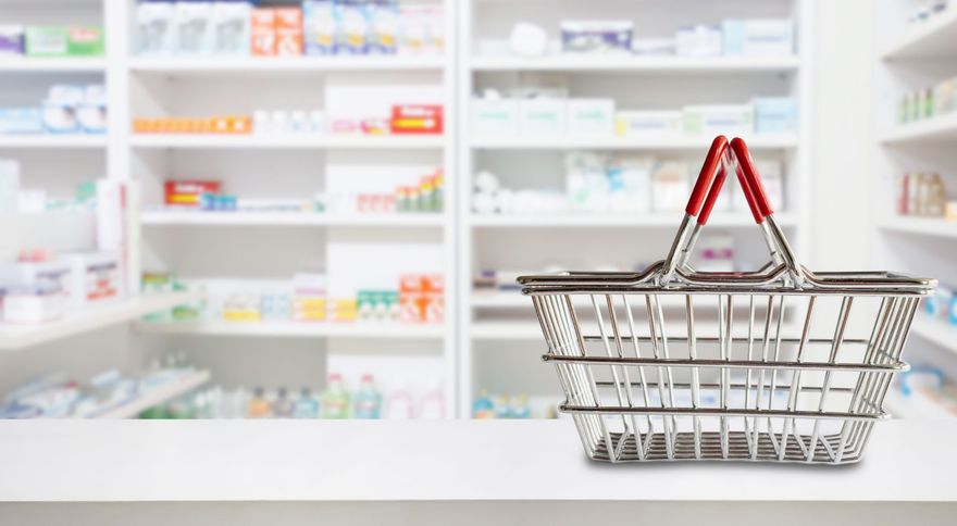 Assortimento di farmaci da banco