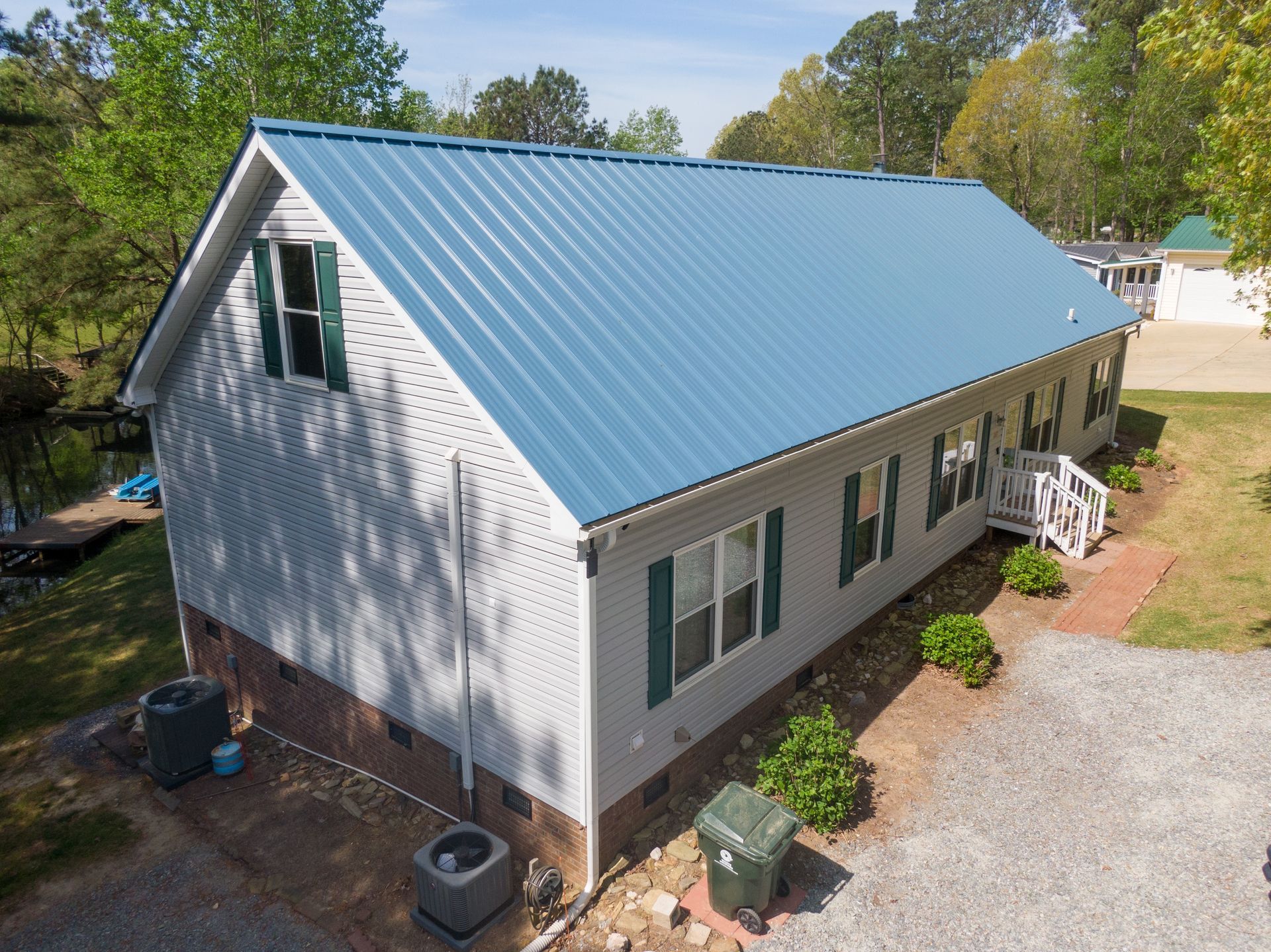 Exterior roofing evaluation for metal roof installation