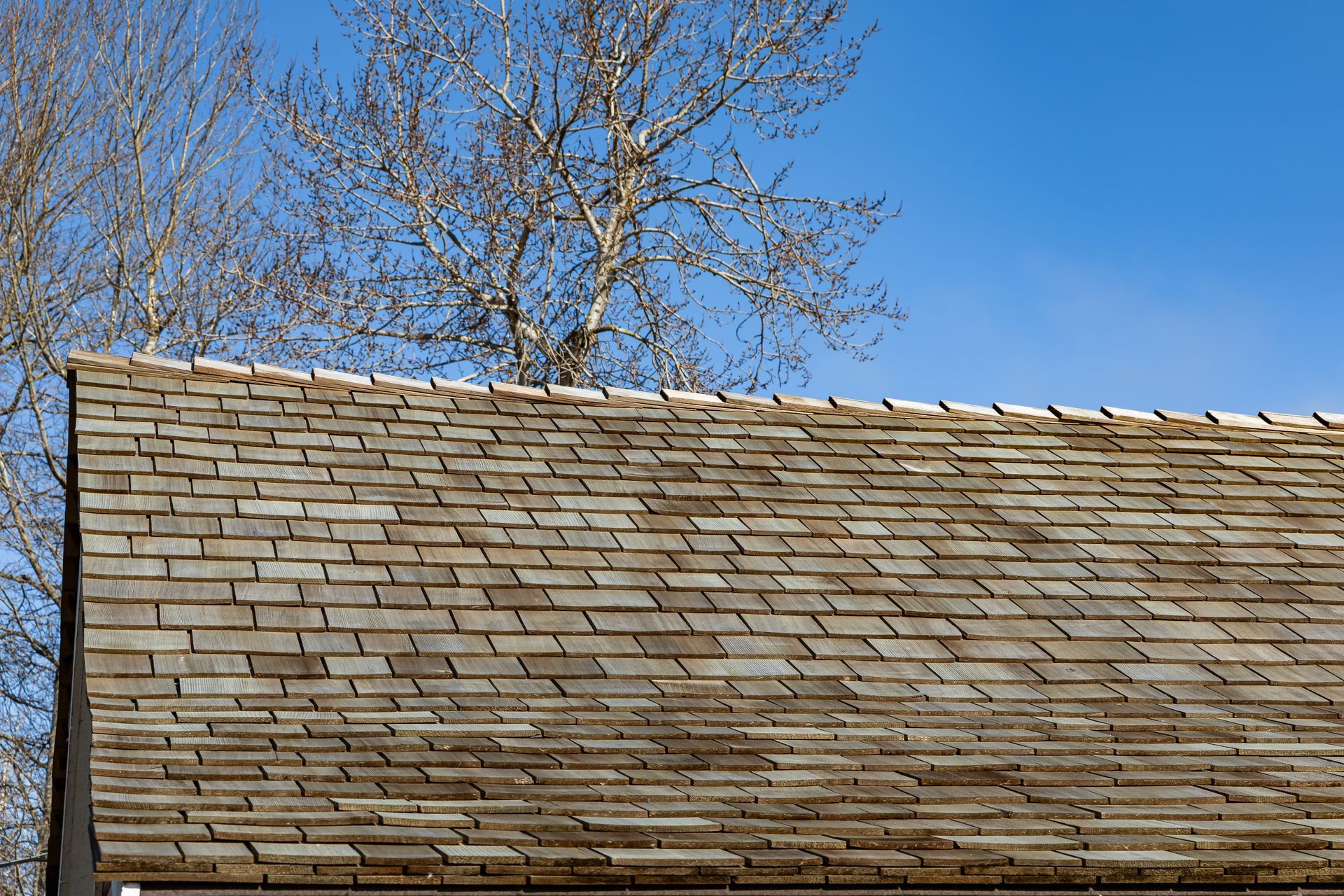 Exterior roofing evaluation for cedar shake roof installation