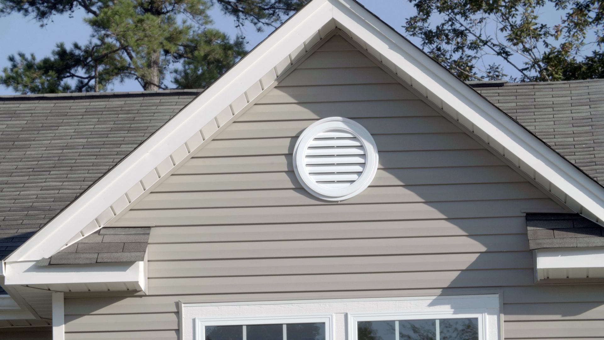 Exterior roofing evaluation for gable vent installation