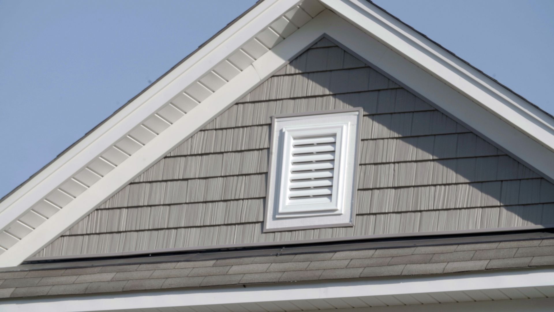 Exterior roofing evaluation for gable vent repair