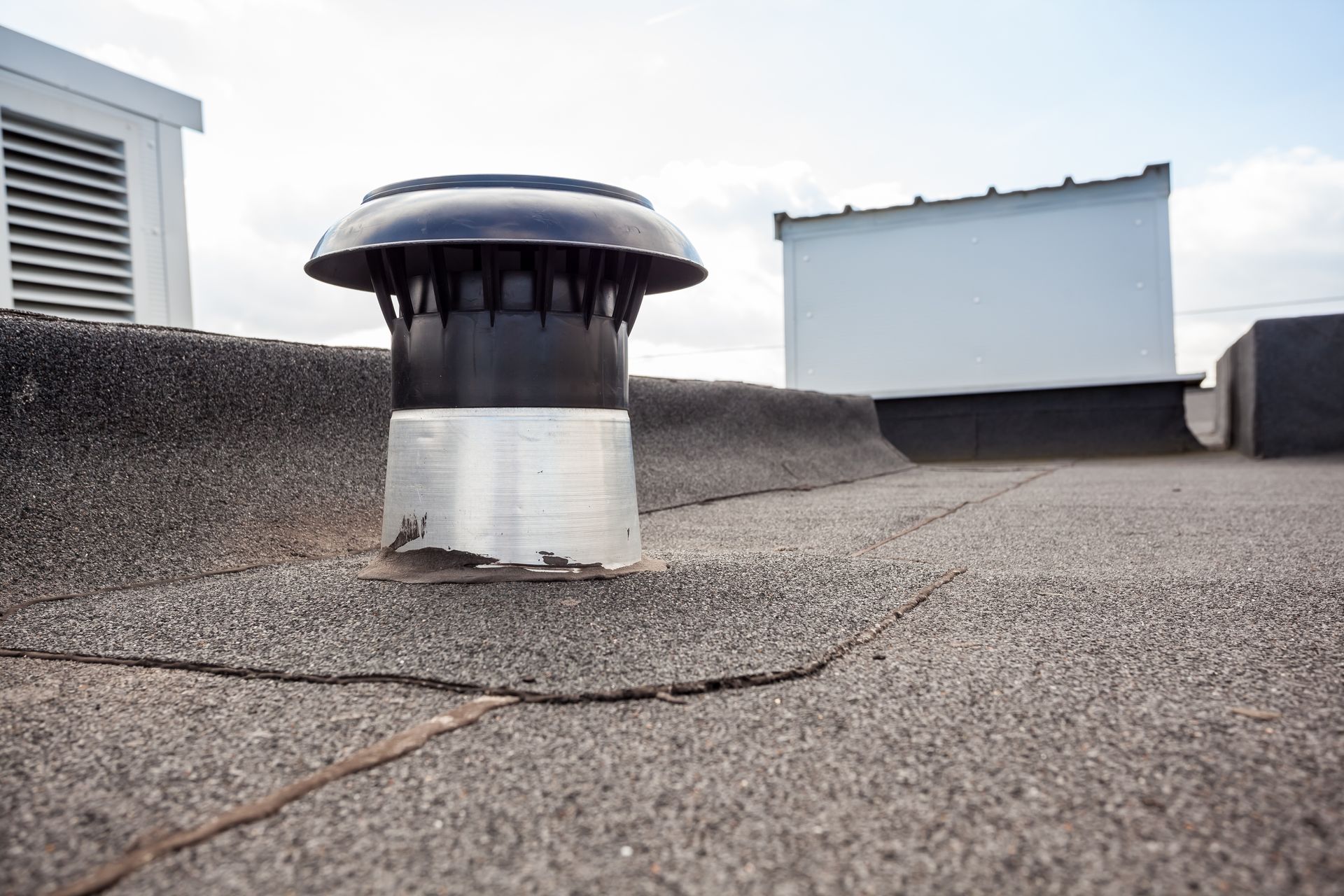 Exterior roofing evaluation for roof ventilation services