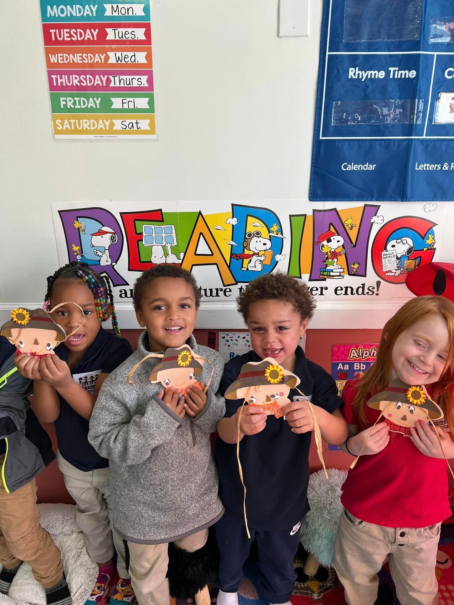 Kids Holding Their Mini Project — Newnan, GA — Future Scholars and Friends Academy