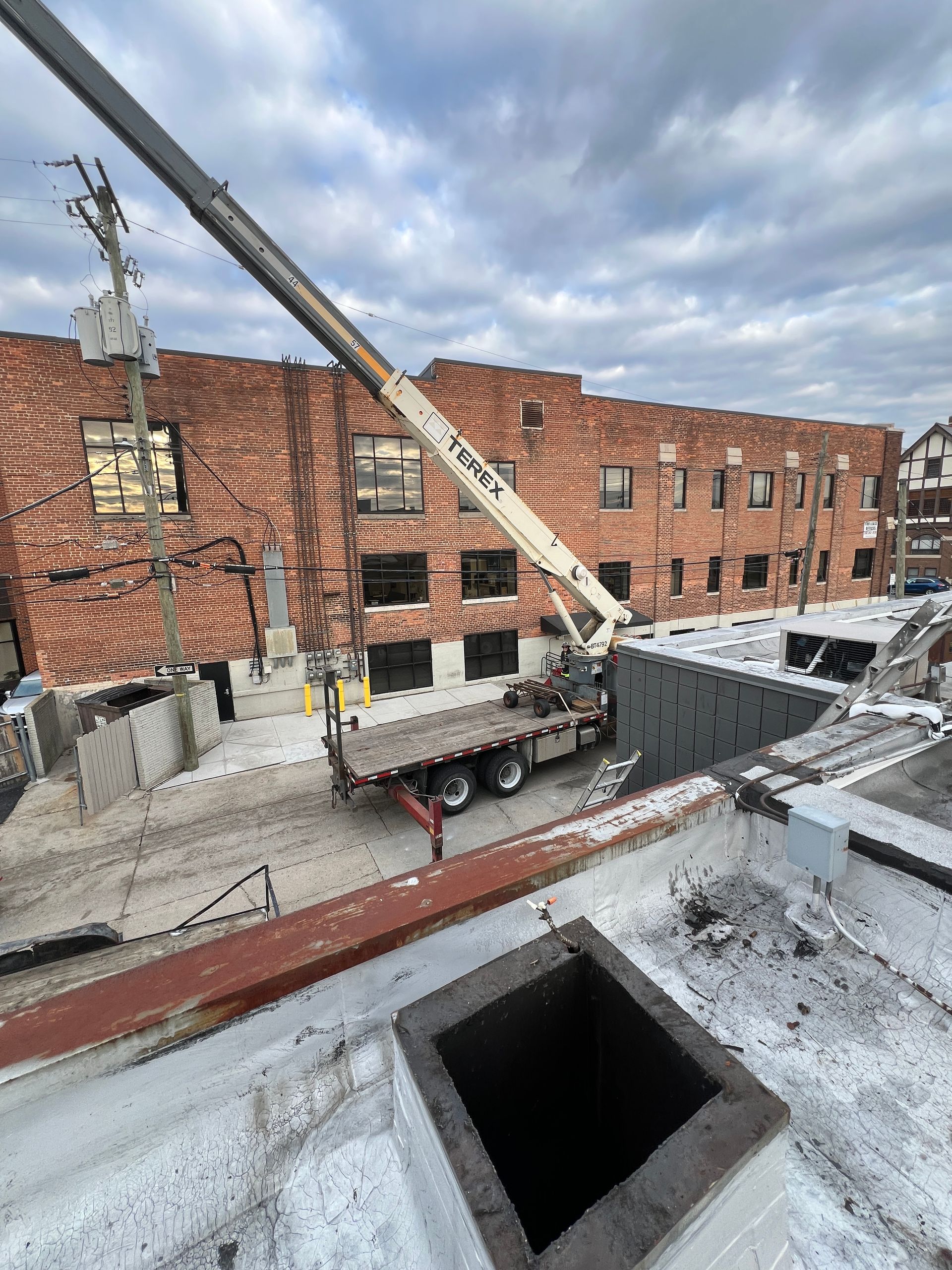 Hood and exhaust system replacement project in Royal Oak, MI