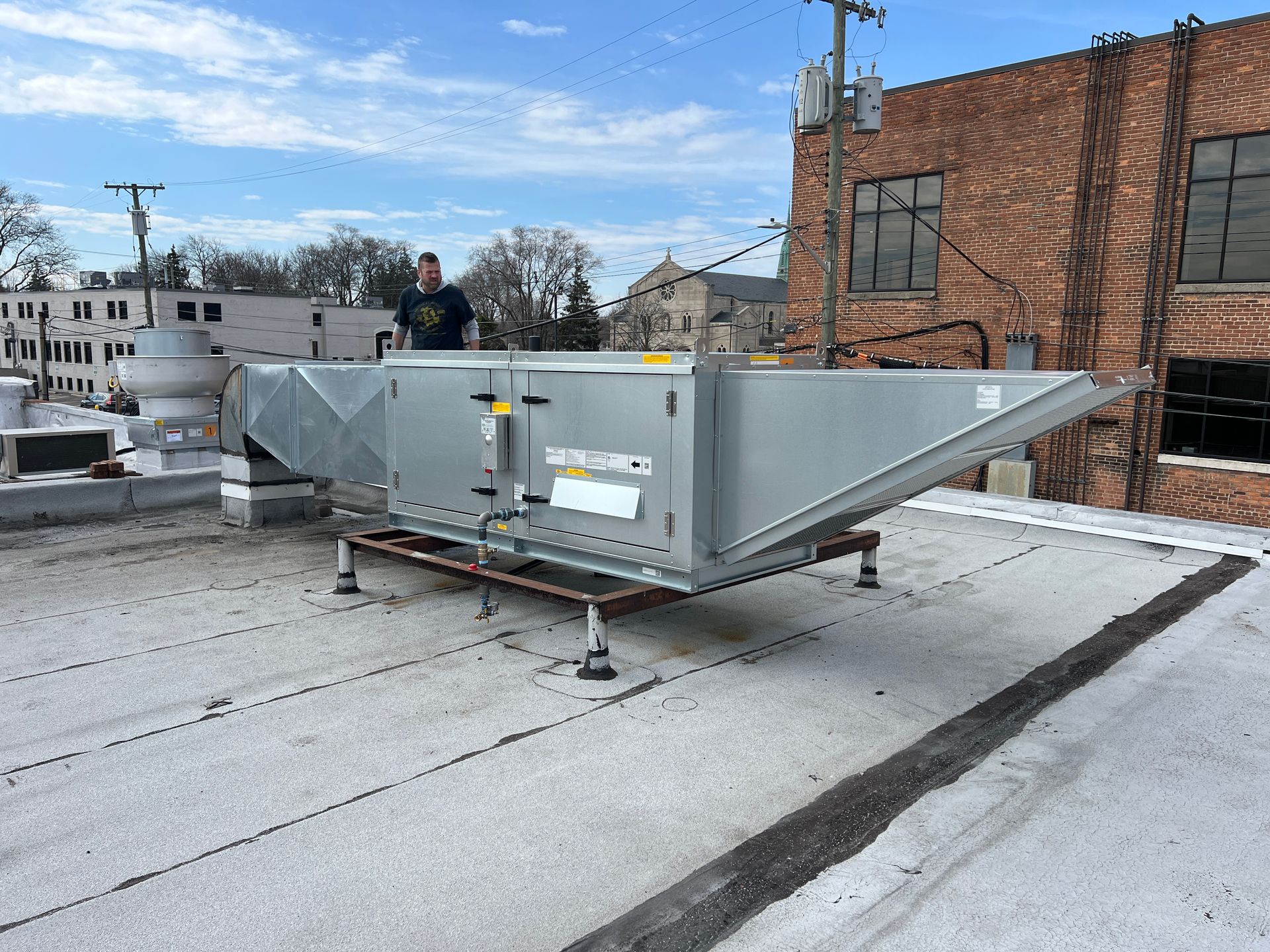 Restaurant exhaust ventilation construction project in Royal Oak