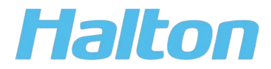 Halton logo in light blue italic text on a white background