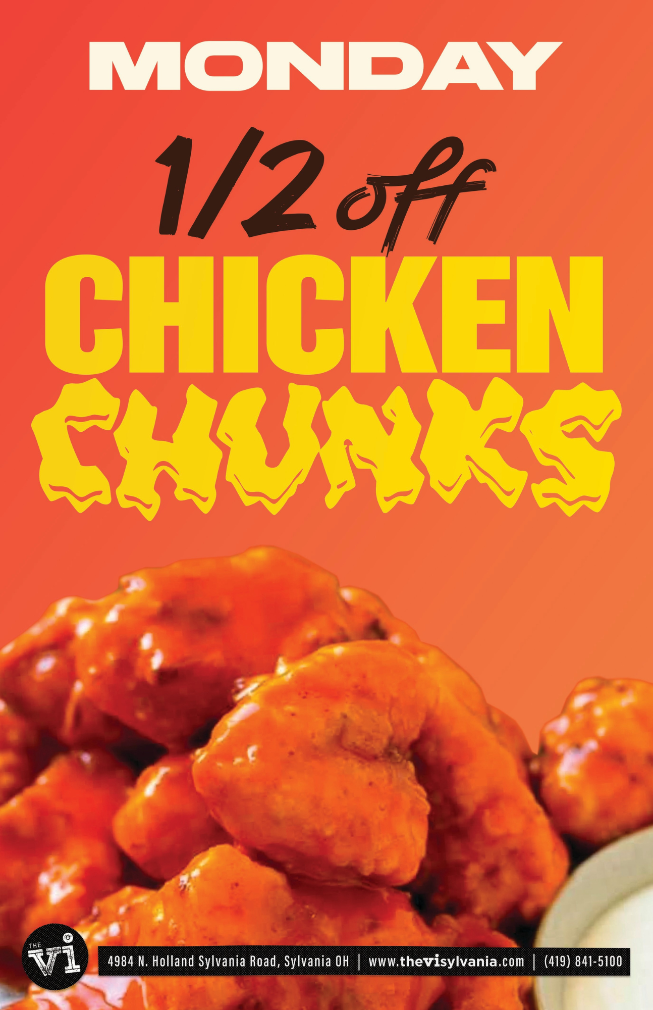 The Village Inn, Sylvania, Ohio - half off chicken chunks