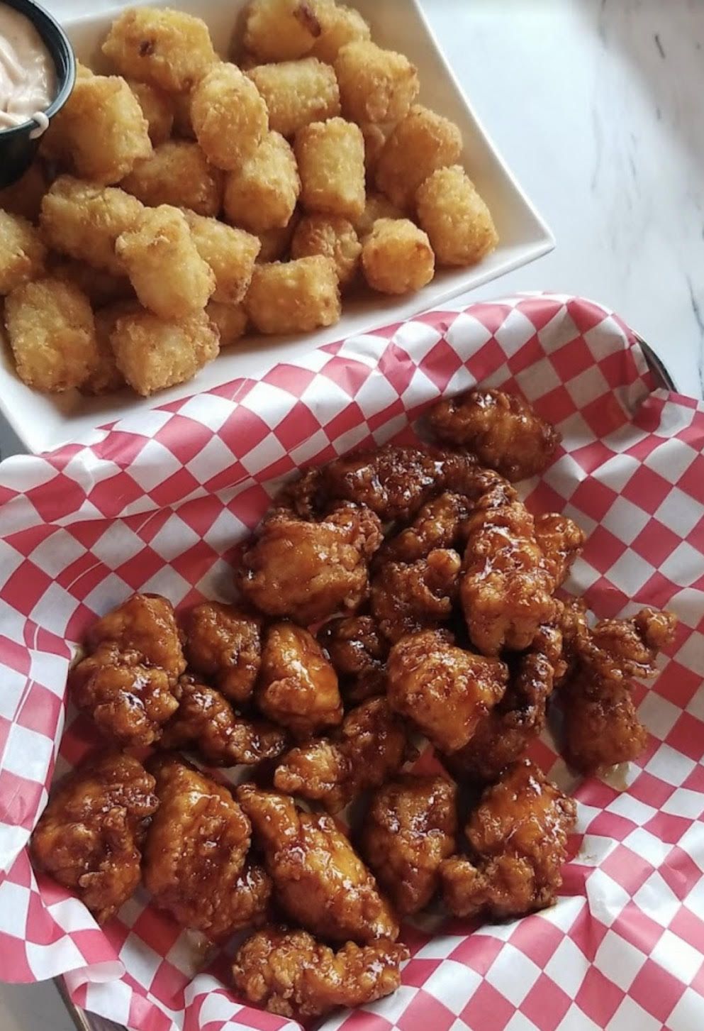 Tater Tots and Chicken Nugget Basket at the VI Sylvania, Ohio