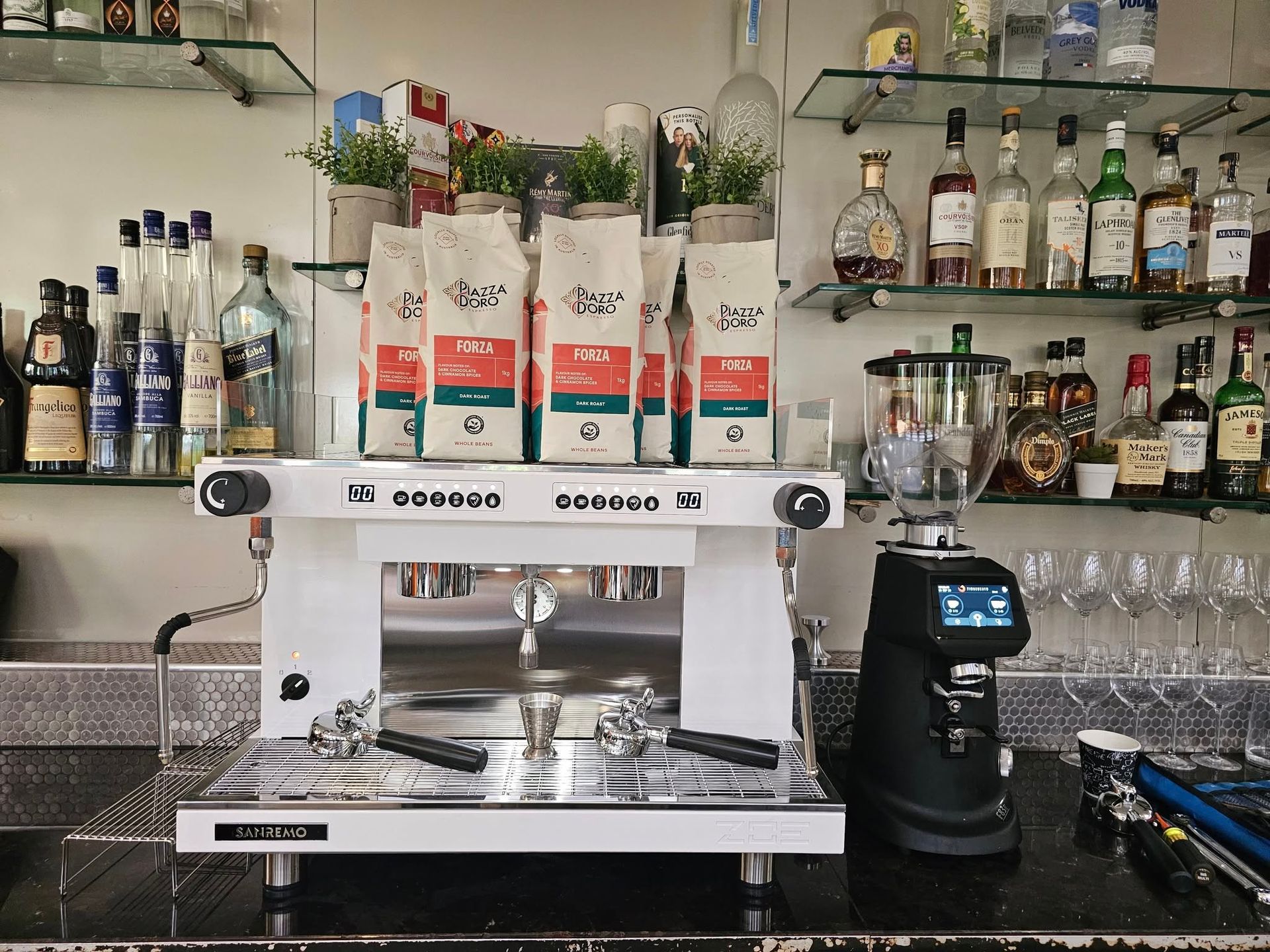 Barista Operating Espresso Machine— Projected Contracting Electrical Services In Weipa, QLD