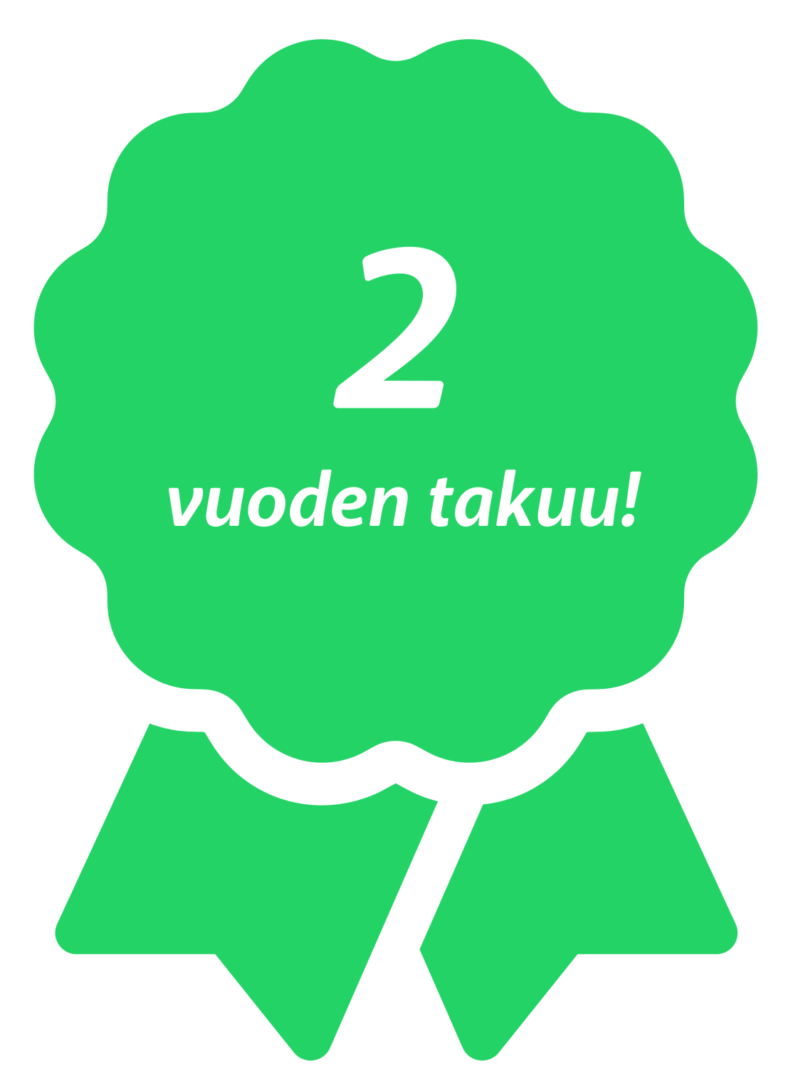 2 vuoden takuu peltikaton maalaukselle
