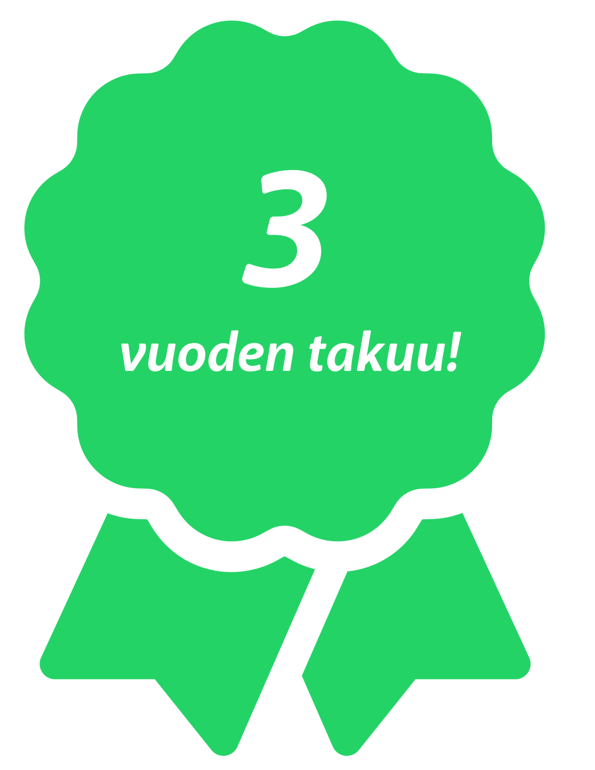 3 vuoden takuu talon maalaustöille