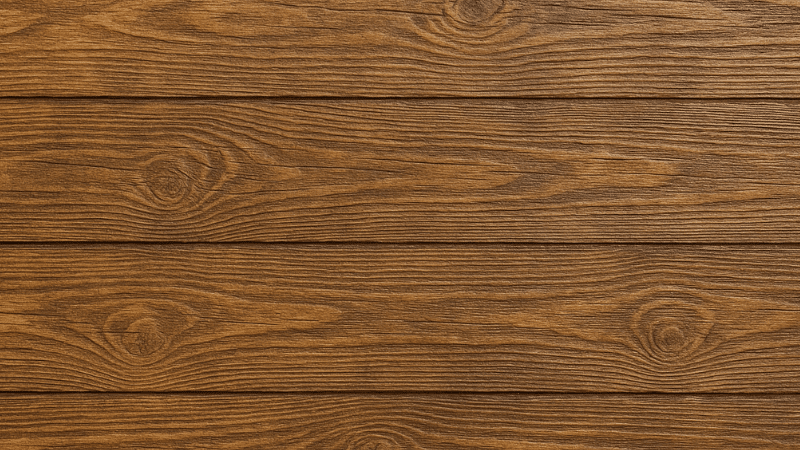 Brown wooden plank texture with horizontal grain and visible knots