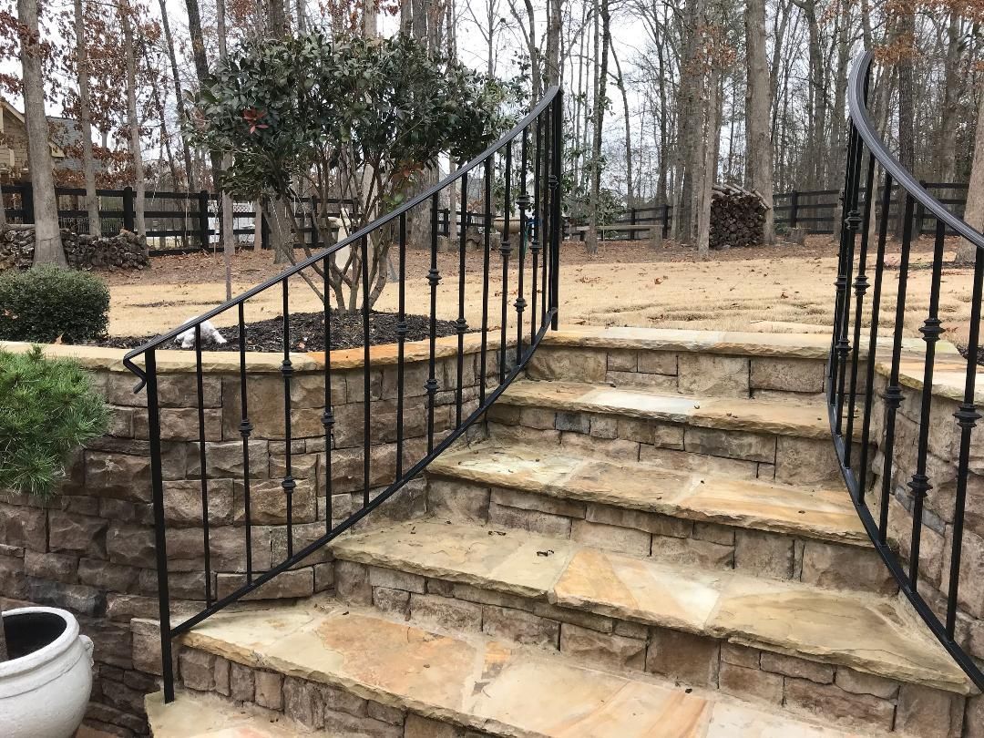 decorative iron railing