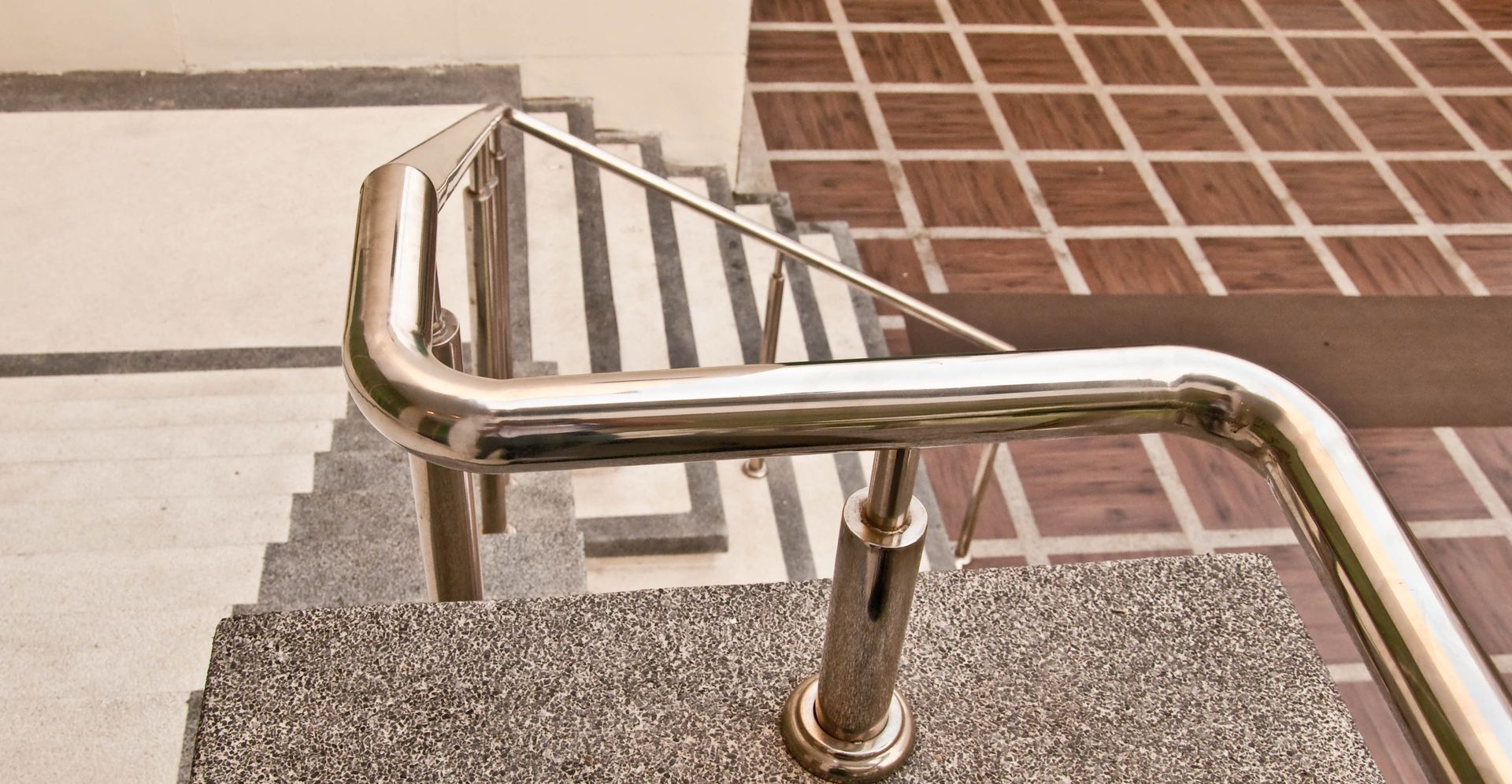 curved steel railing