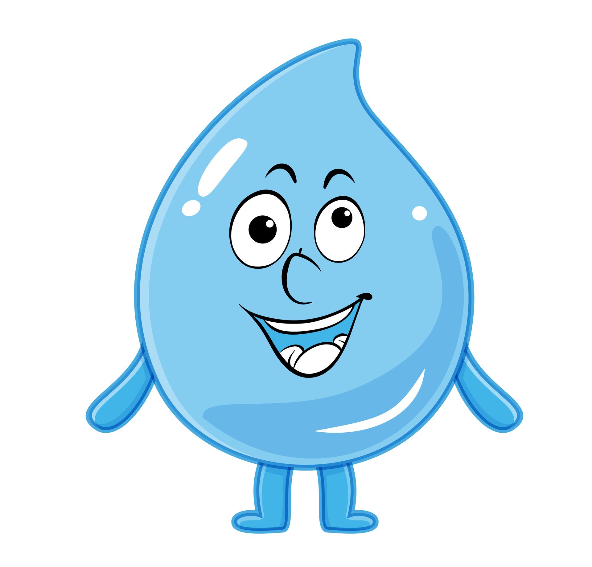 Splash Car Wash logo water drop character cross eyes silly carwash mascott Westville, NJ